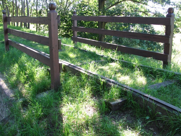 Rekonstruierte Brücke der Pferdeeisenbahn - Holkov